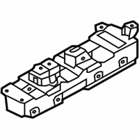 OEM 2016 Hyundai Genesis Power Window Assist Switch Assembly - 93575-B1000-4X