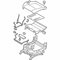 OEM 2012 Infiniti M35h Cushion Assembly - Front Seat - 87350-1MA0B