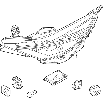 OEM 2022 Hyundai Elantra Lamp Assy-Head, Lh - 92101-AB100