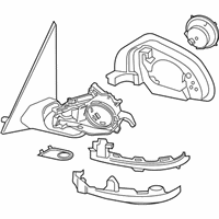 OEM BMW X7 Heated Outside Mirror, Memor - 51-16-8-738-316