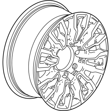 OEM 2022 Chevrolet Silverado 3500 HD Wheel, Alloy - 84428945