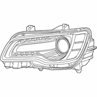 OEM 2013 Chrysler 300 Headlamp Assembly - 68085418AG