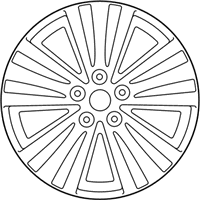 OEM 2014 Kia Sportage Wheel Assembly-Aluminum - 529103W710