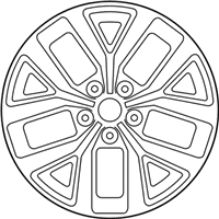 OEM 2014 Kia Sportage Wheel Assembly-Aluminum - 529103W610