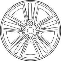 OEM 2016 Kia Sportage Wheel Assembly-Aluminum - 529103W730