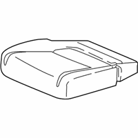 OEM 2022 Honda Odyssey Pad, Passenger Side Middle Seat Cushion - 81337-THR-A01