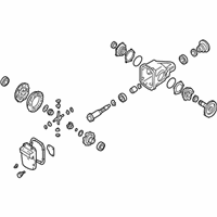 OEM 2000 Nissan Frontier Final Drive Sub Assy-Front - 38501-67G17