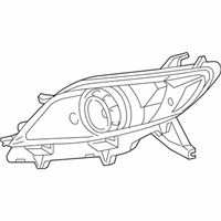 Genuine Toyota Sienna Lens & Housing - 81145-08070
