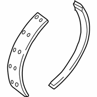 OEM 2000 Mercury Sable Rear Shoes - 2U2Z-2V200-FARM