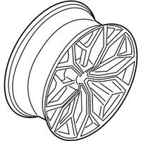 OEM 2020 BMW X7 Disk Wheel, Light-Alloy, Bla - 36-11-6-885-464