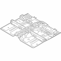 OEM Kia Forte Koup Panel Assembly-Floor Center - 651001M200