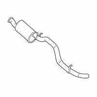 OEM 2001 Ford F-250 Super Duty Exhaust Resonator - F81Z5230HA