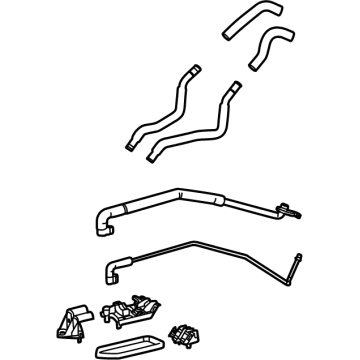 OEM 2021 Toyota Sienna Hose & Tube Assembly - 88710-08170