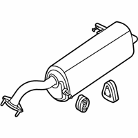 OEM 2021 Hyundai Venue Rear Muffler Assembly - 28710-K2600