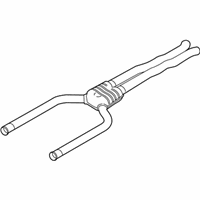 OEM 2021 BMW M5 Front Silencer - 18-30-8-092-607