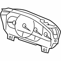 OEM 2007 Cadillac SRX Instrument Cluster Assembly - 25794447