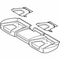 OEM 2021 Ford Edge Seat Cushion Pad - FT4Z-5863840-F