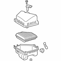 OEM Toyota Matrix Air Cleaner Assembly - 17700-0H162