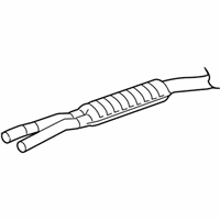 OEM 2006 BMW 330xi Center Muffler - 18-30-7-567-138