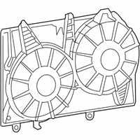 OEM 2009 Cadillac SRX Shroud, Engine Coolant Fan - 19210937