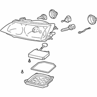 OEM 2000 Lexus ES300 Headlamp Assembly, Right - 81110-33380