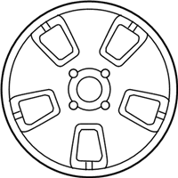 OEM 2007 Chevrolet Aveo5 Wheel Rim, Aluminum - 96653145