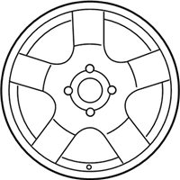 OEM 2007 Chevrolet Aveo5 Wheel Rim, Front - 96653135