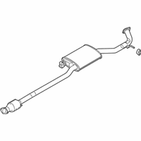 OEM 2020 Hyundai Santa Fe Center Muffler Complete - 28600-S2800