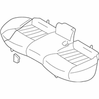 OEM Infiniti EX37 Cushion Assembly Rear Seat - 88300-1BN0C