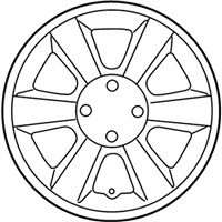OEM 2007 Kia Rio Wheel Full Cover - 529611G100