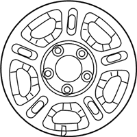 OEM 2006 Ford Ranger Wheel, Steel - YL5Z-1015-BA
