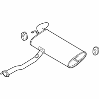 OEM Kia Sportage Main Muffler Assembly - 287003W100