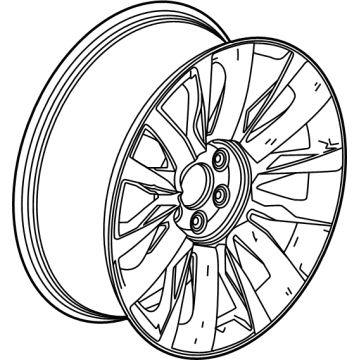OEM 2022 Cadillac Escalade Wheel, Alloy - 84258724