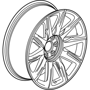 OEM 2022 Cadillac Escalade ESV Wheel, Alloy - 84714163