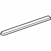 OEM 2011 Lexus LS460 Weatherstrip, Rear Door Glass, Inner RH - 68173-50010