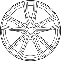 OEM 2022 BMW M8 DISK WHEEL, LIGHT ALLOY, IN - 36-11-8-089-563