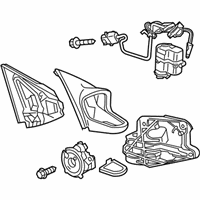 OEM Acura ZDX Mirror Set, Passenger Side (Memory) (Heated) (Automatic Turn) - 76208-SZN-A11