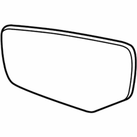 OEM 2021 Cadillac CT5 Mirror Glass - 84891544