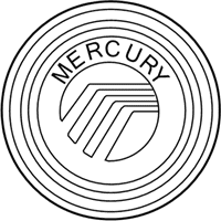 OEM Mercury Center Cap - 6W3Z-1130-AA
