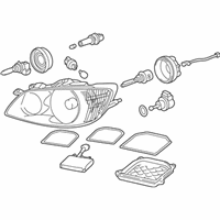 OEM 2002 Lexus IS300 Automotiveis Headlight Assembly Replaces : Driver Side - 81150-53040
