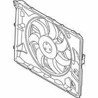 OEM BMW 325xi Radiator Cooling Fan Assembly - 17-42-7-562-080