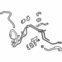 OEM 2008 Infiniti M45 Power Steering Hose & Tube Set - 49710-EH00A