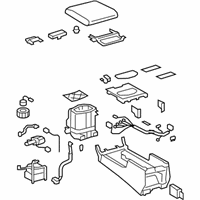 OEM 2010 Toyota Land Cruiser Console Assembly - 88520-60361-C0