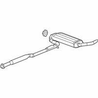 OEM 2008 Pontiac Torrent Muffler W/Tailpipe - 15286603