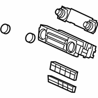 OEM Honda Control Assy., Heater *NH608L* (UH GUN METALLIC) - 79500-SNA-A63ZA