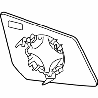 OEM 2016 GMC Acadia Mirror-Outside Rear View (Reflector Glass & Backing Plate) - 22860756