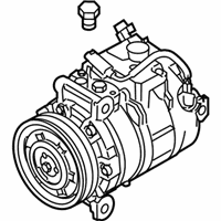 OEM 2007 BMW 328i Air Conditioning Compressor Without Magnetic Coupling - 64-52-6-956-716