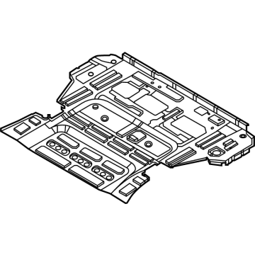 OEM Hyundai Santa Cruz PANEL ASSY-REAR FLOOR, RR - 65513-K5000