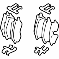 OEM 2001 Hyundai Santa Fe Rear Disc Brake Pad Kit - 58302-26A00