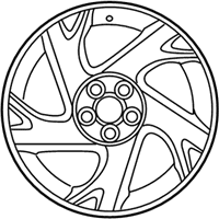 OEM 2008 Pontiac Vibe Wheel Rim, 16X6.5 - 88974913